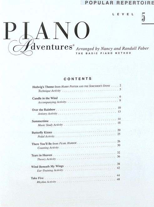 Piano Adventures Popular Repertoire Level 5 Piano Adventures Popular Repertoire Level 5