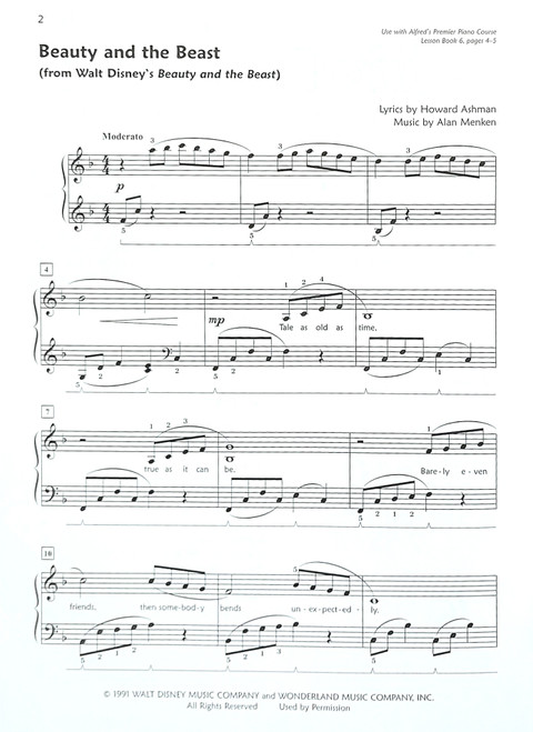 Alfred's Premier Piano Course Pop And Movie Hits 6 Alfred's Premier Piano Course Pop And Movie Hits 6