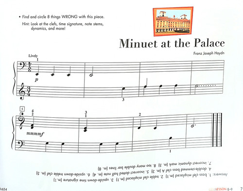 My First Piano Adventure Writing Book C Skips on the Staff