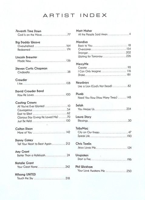 Contemporary Christian Song Collection