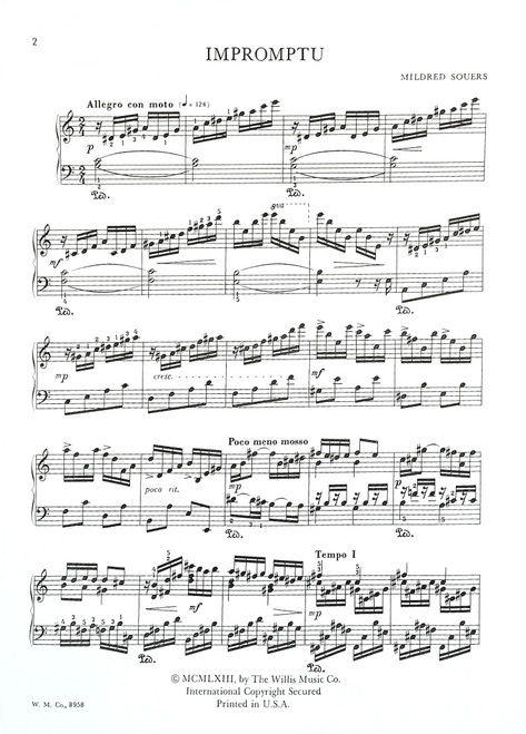 Impromptu Piano Solo by Mildred Souers Impromptu Piano Solo by Mildred Souers