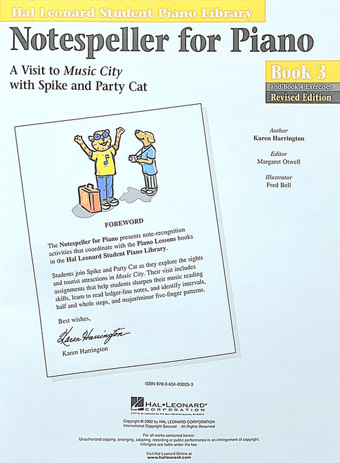 Hal Leonard Student Piano Library Notespeller for Piano Book 3
