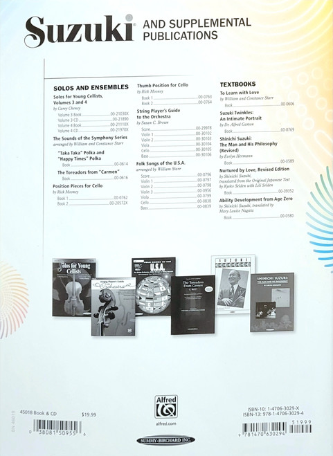 Suzuki Cello School Volume 6 Book & CD Suzuki Cello School Volume 6 Book & CD