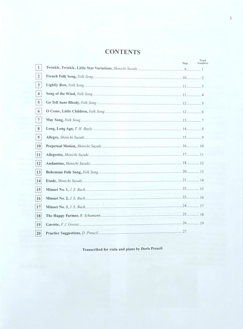 Suzuki Viola School Volume 1 Book & CD Suzuki Viola School Volume 1 Book & CD