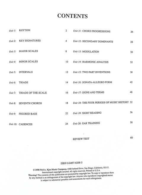 Fundamentals of Piano Theory Level Seven