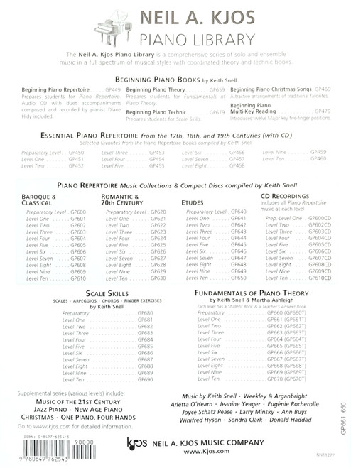 Fundamentals of Piano Theory Level One