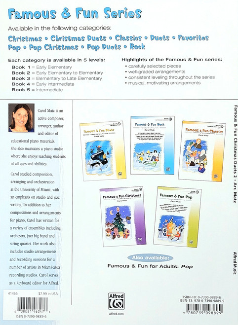 Famous & Fun Christmas Duets Book 2 - 7 Duets 