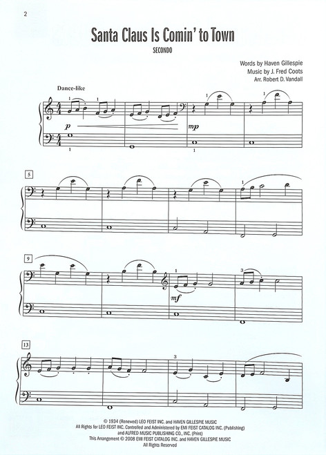 Celebrated Christmas Duets Book 2