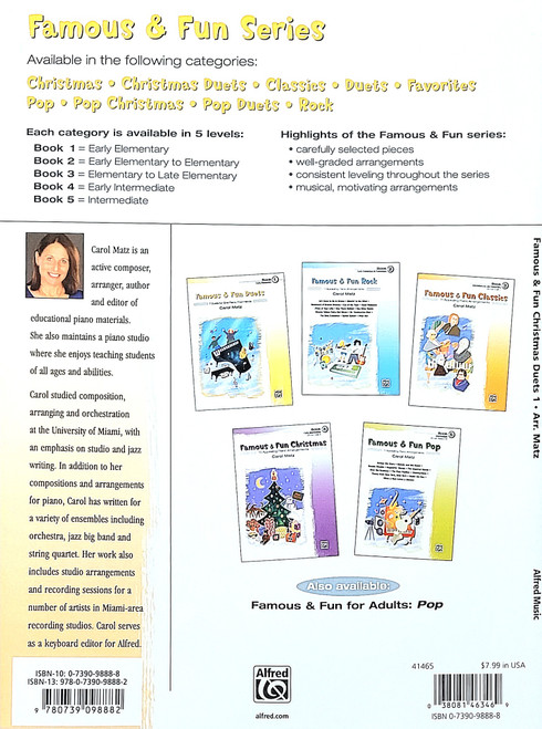 Famous & Fun Christmas Duets Book 1 - 7 Duets