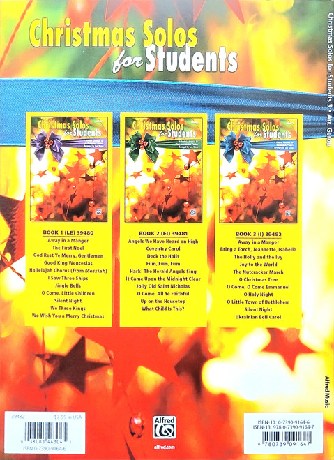 Christmas Solos for Students Book 3
