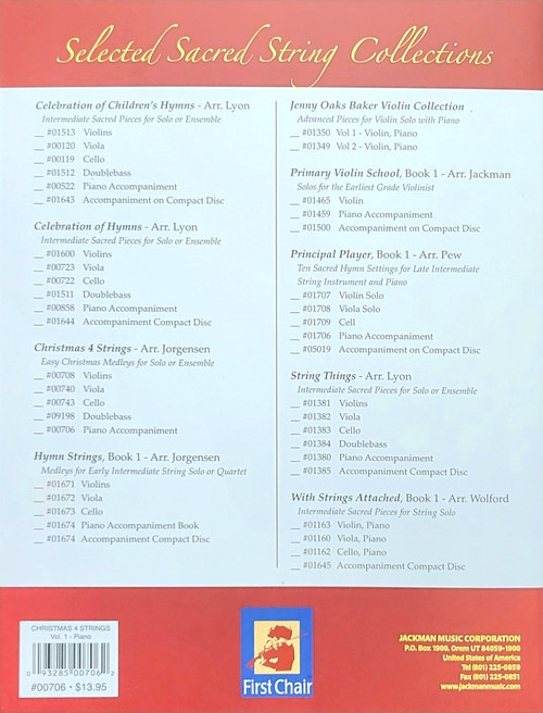 Christmas 4 Strings Vol. 1 Piano  Christmas 4 Strings Vol. 1 Piano