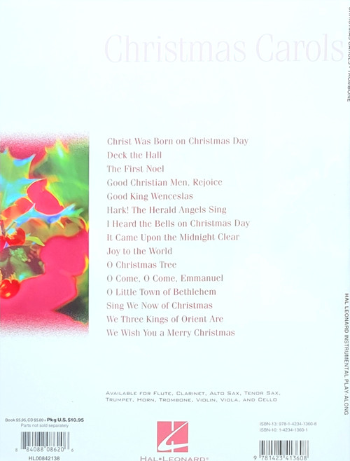 Hal Leonard Instrumental Play-Along: Christmas Carols (Trombone)