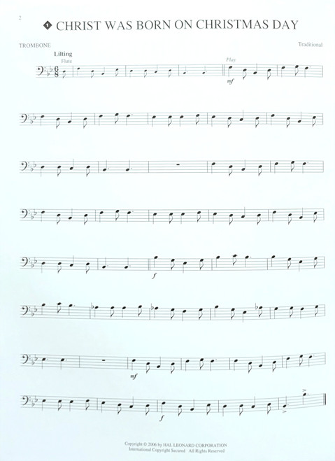 Hal Leonard Instrumental Play-Along: Christmas Carols (Trombone)
