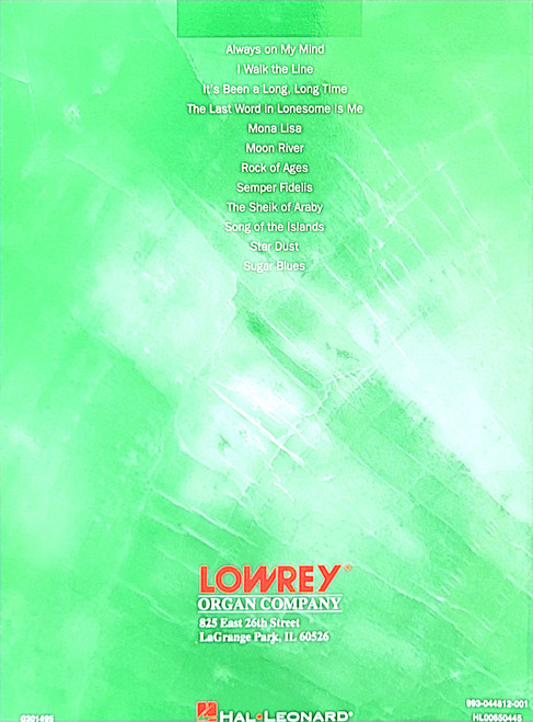 Lowrey Magic Organ Continues SONGBOOK ONE