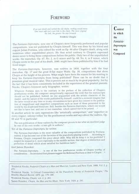 Chopin, Fantaisie-Impromptu Chopin, Fantaisie-Impromptu