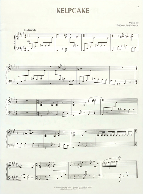 Finding Dory - Piano Solo Book