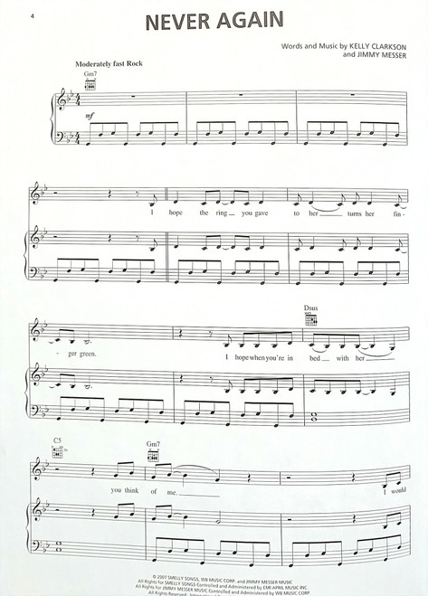 Kelly Clarkson - My December - Piano/Vocal/Guitar Book Kelly Clarkson - My December - Piano/Vocal/Guitar Book