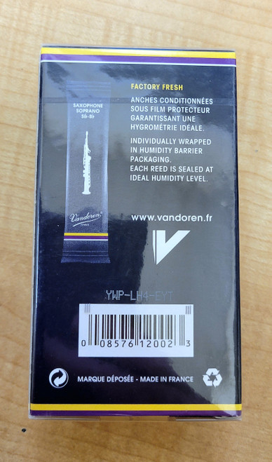 Vandoren Traditional Soprano Saxophone Reeds, Strength 2.0, Box of 10 Vandoren Traditional Soprano Saxophone Reeds, Strength 2.0, Box of 10