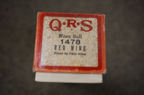 Used Vintage Piano Roll, Red Wings 