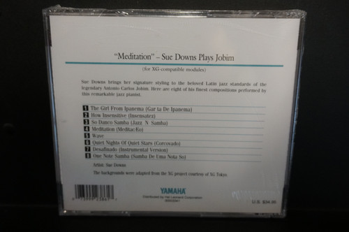 Yamaha Disklavier Artist Series - "Meditation" Sue Downs Plays Jobim - Piano Soft Plus (3.5-inch Floppy Disk )