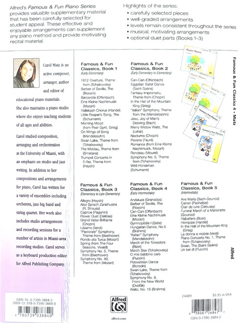 Alfred Famous & Fun Classics - Book 4  -14 Appealing Piano Arrangements