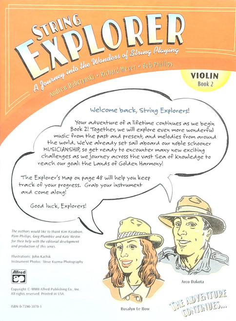 String Explorer- A Journey into  the Wonders of String Playing Violin Bk 2