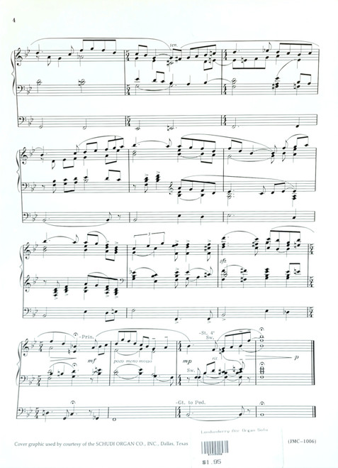 Londonderry Air - JMC Organ Solo Series - Arranged by Darwin Wolford