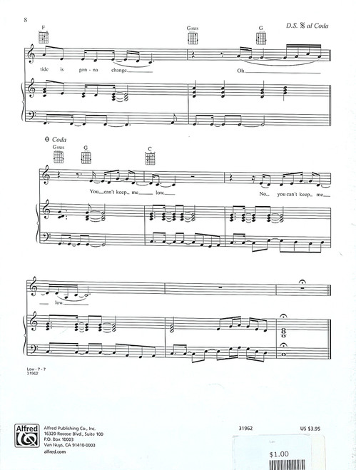 Low, by Sara Evans - Piano, Vocal, Chords Sheet Music Low, by Sara Evans - Piano, Vocal, Chords Sheet Music