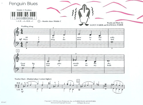 PreTime Piano - Jazz & Blues - Primer Level - Beginning Reading