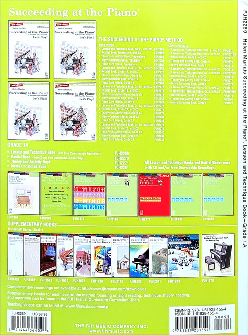 Succeeding at the Piano - Lesson and Technique Book - Grade 1A (2nd edition) Succeeding at the Piano - Lesson and Technique Book - Grade 1A (2nd edition)