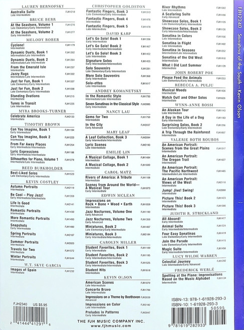 Sonatina of the South - Intermediate Solo Piano Book Sonatina of the South - Intermediate Solo Piano Book