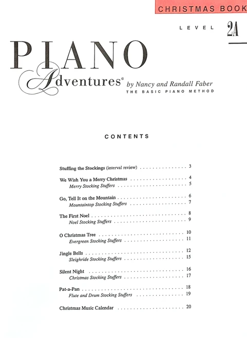 Piano Adventures - Christmas Book Level 2A