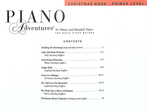 Piano Adventures - Christmas Book Primer Level
