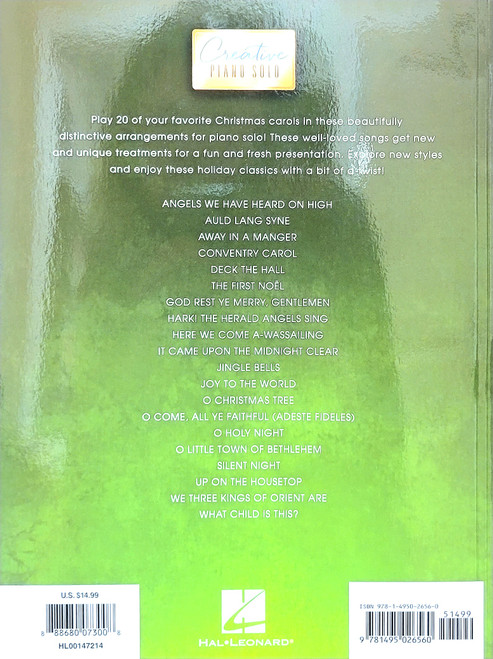 Christmas Carols - Creative Piano Solo - 20 Holiday Favorites