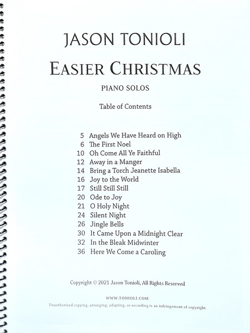 Easier Christmas Piano Solos - Jason Tonioli - New Age Piano