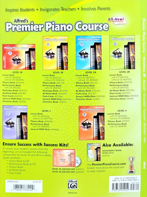 Alfred's Premier Piano Course - Christmas 2B