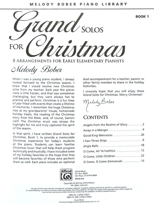 Grand Solos for Christmas - Piano Book 1