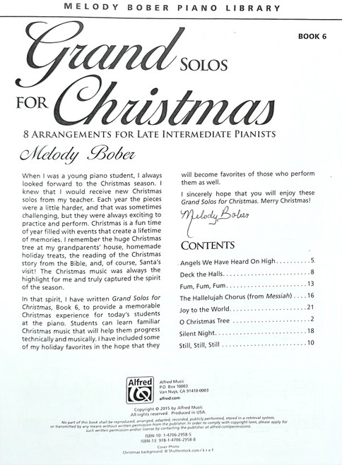 Grand Solos for Christmas - Piano Book 6