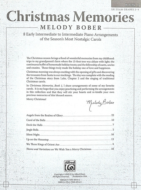 Christmas Memories - Piano Book 1