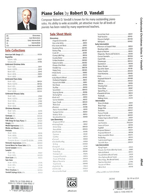 Celebrated Christmas Solos - Piano Book 5