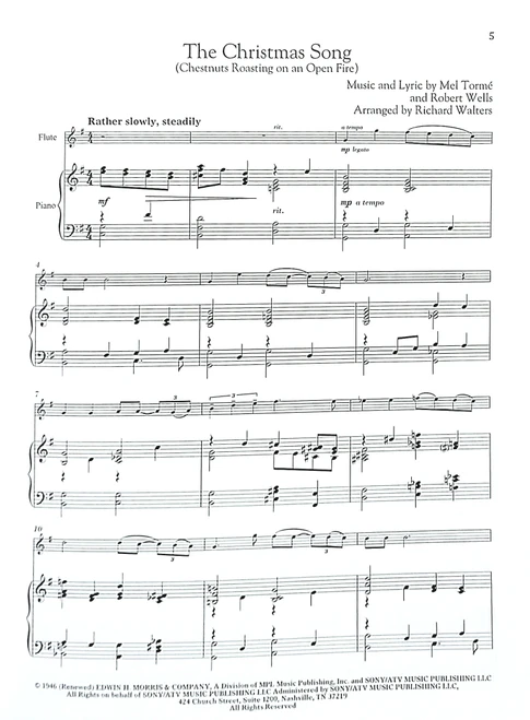 Christmas Songs for Classical Players- Flute & Piano 