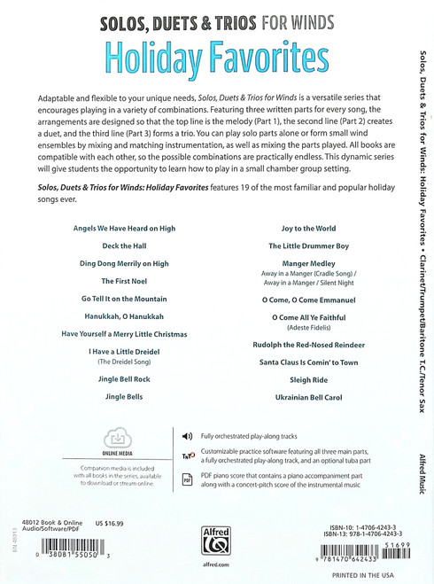 Holiday Favorites - Solos, Duets & Trios for Winds Holiday Favorites - Solos, Duets & Trios for Winds