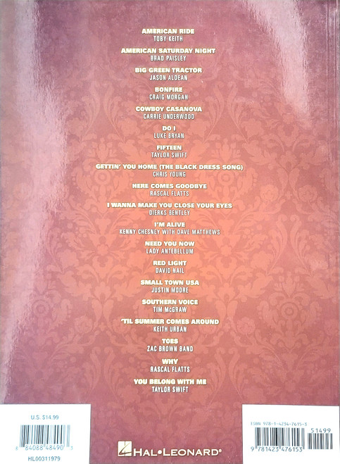 Top Country Hits 2009-2010 - Piano/Vocal/Guitar