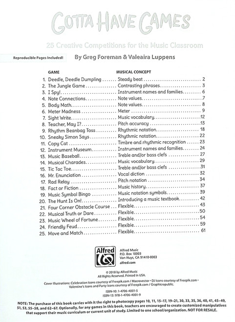 Gotta Have Games - 25 Creative Competitions for the Music Classroom
