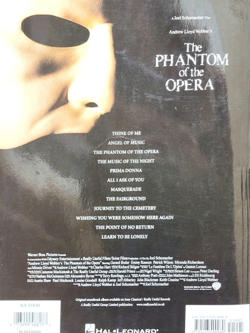 The Phantom of the Opera - Easy Piano Selections