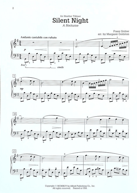 Silent Night - Late Intermediate Piano Solo Sheet Music Silent Night - Late Intermediate Piano Solo Sheet Music