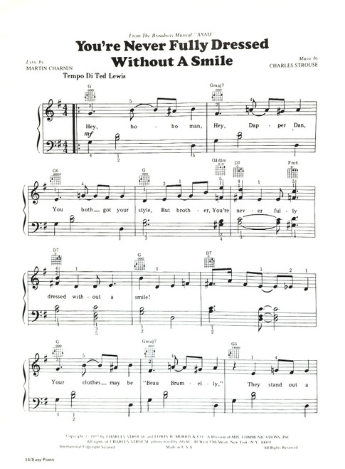 VINTAGE/USED - Sheet Music Magazine  - June/July 1982