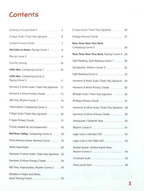Heumann Piano Junior - Theory Book 4 Heumann Piano Junior - Theory Book 4