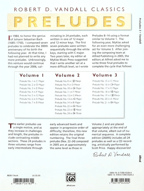 Preludes - Vol. 3 - Late Intermediate to Early Advanced Piano Solos Preludes - Vol. 3 - Late Intermediate to Early Advanced Piano Solos