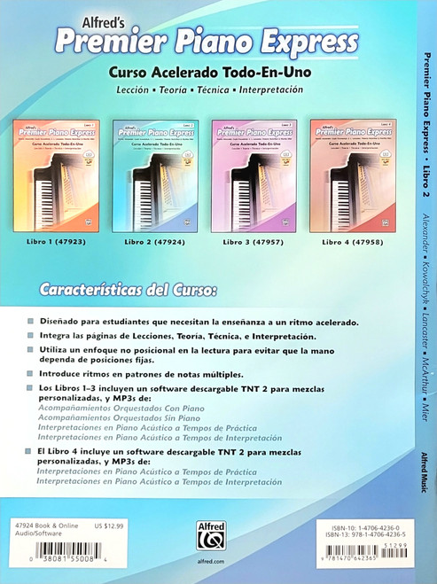 Alfred's Premier Piano Express - Spanish Edition - Libro 2 Alfred's Premier Piano Express - Spanish Edition - Libro 2